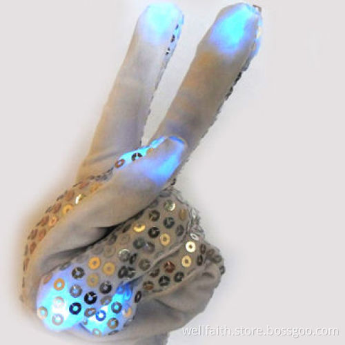 Shiny LED Lighting Gloves for Music Party